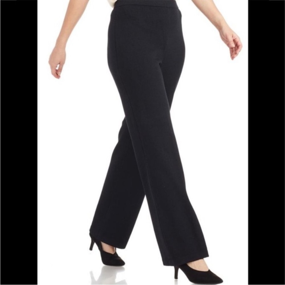 St. John Basics Santana Knit Classic Black Pants Size 10